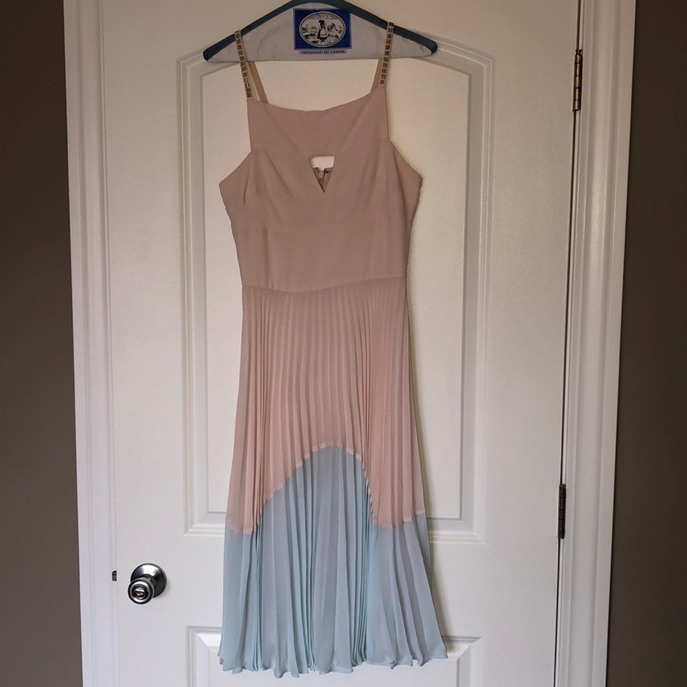 Silk pleated dress